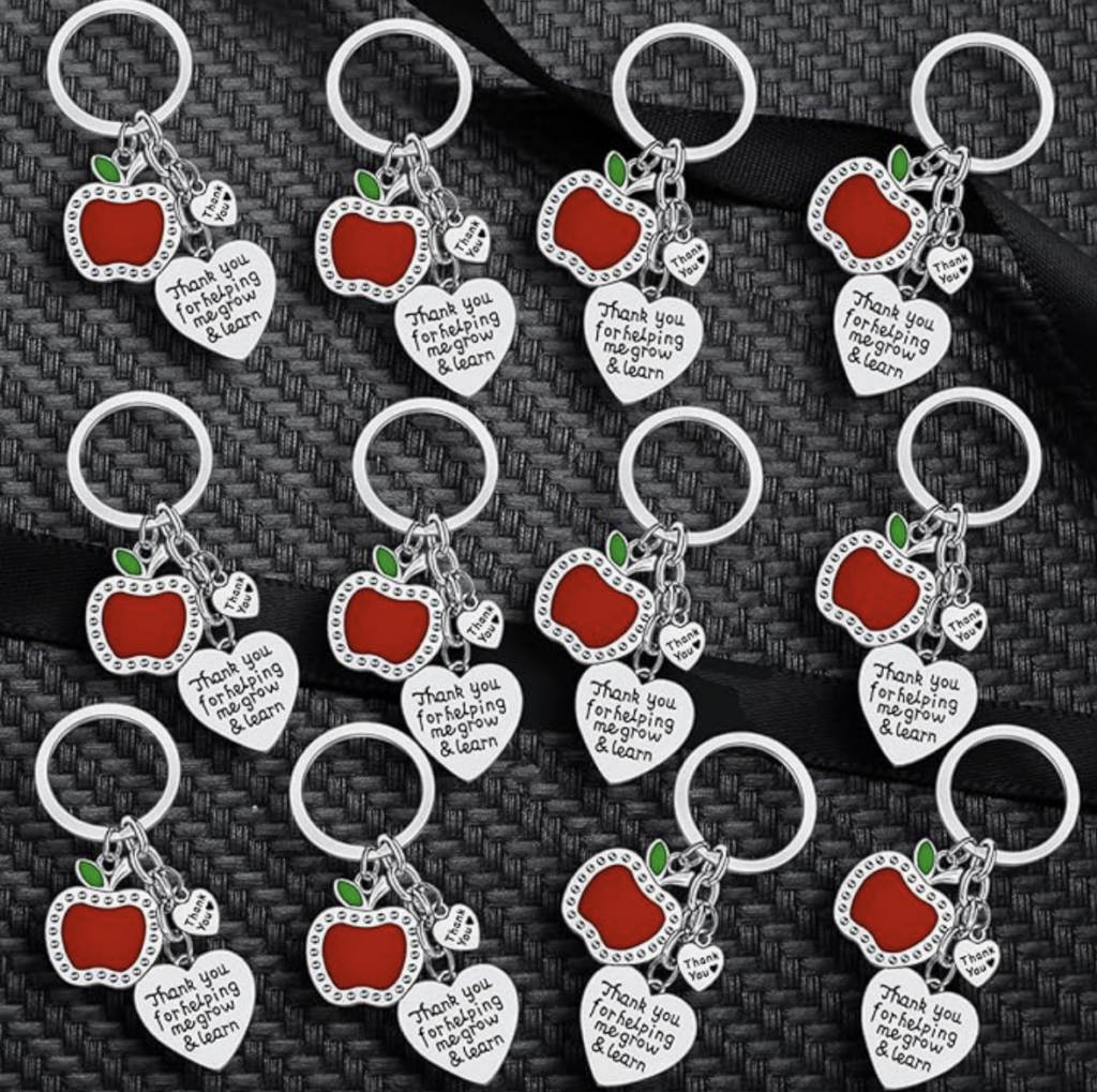 12-pack of teacher keychains!